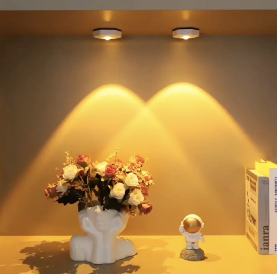 Hexagonal Aura Glow Sunset Light Battery Powered Touch Decorative Light - Image 4