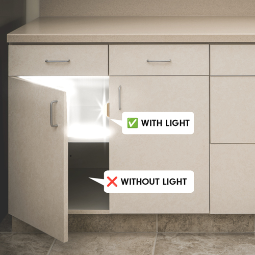 Cabinet Sensor Light For Kitchen Cabinet & Home Wardrobe (White) - Image 6